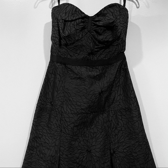 Tracy Reese Black Cocktail Strapless Dress‎ Size S - Picture 2 of 11